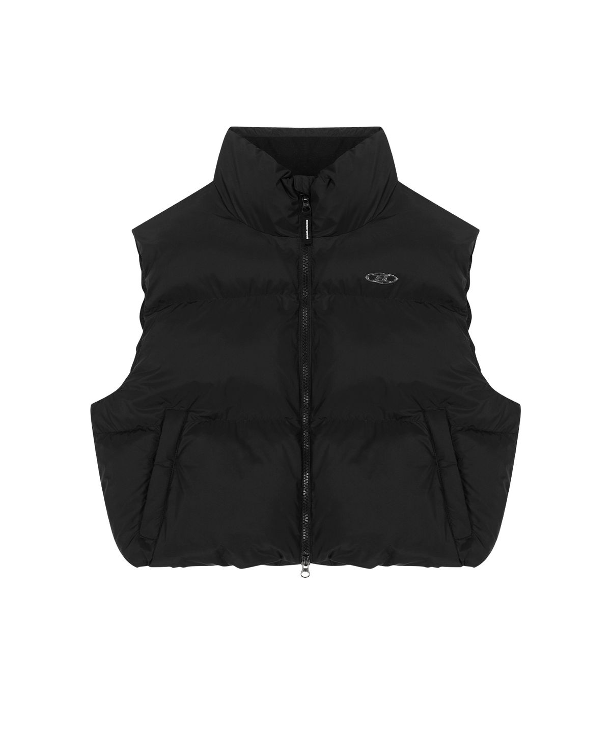 본투윈(BORN TO WIN) W CHROME B CLOUD PADDING VEST [BLACK]
