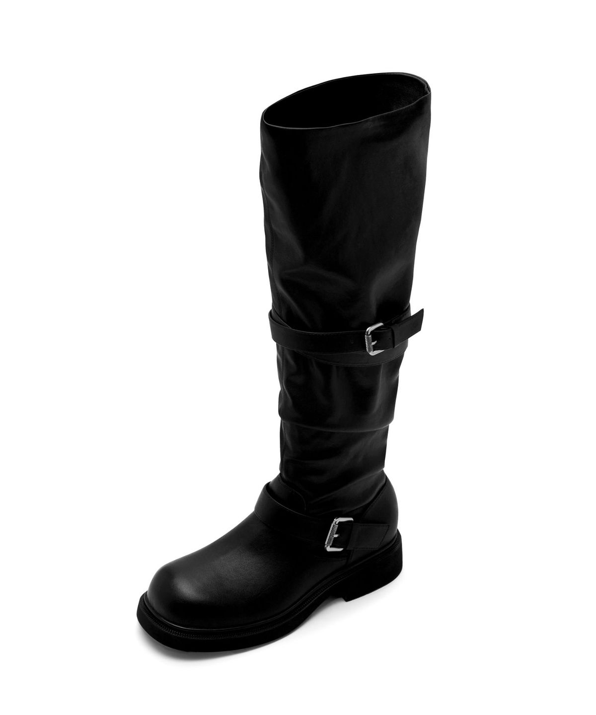 아삐에 마르슈(APIED MARCHE) Le Flare Slouchy Leather Long Boots 소가죽 롱 부츠  4.5cm -PM3044 (3color)