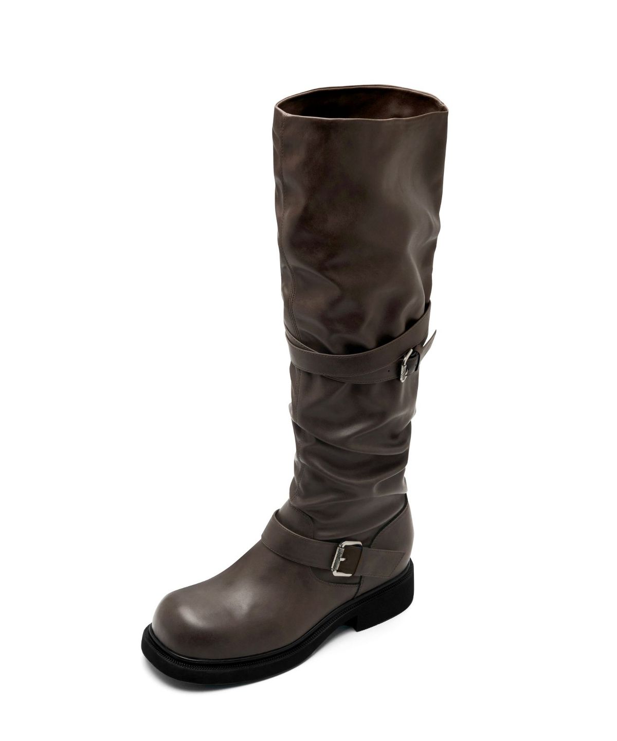 아삐에 마르슈(APIED MARCHE) Le Flare Slouchy Leather Long Boots 소가죽 롱 부츠  4.5cm -PM3044 (3color)