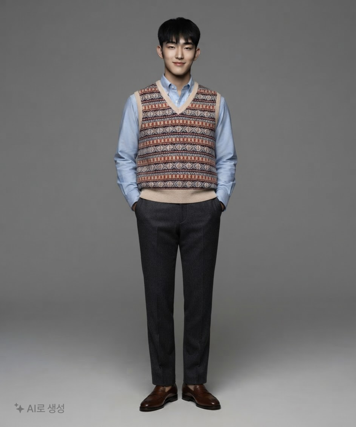 맨인정글(MEN IN JUNGLE) [MIJ]홉스 램스울 페어아일 베스트 L