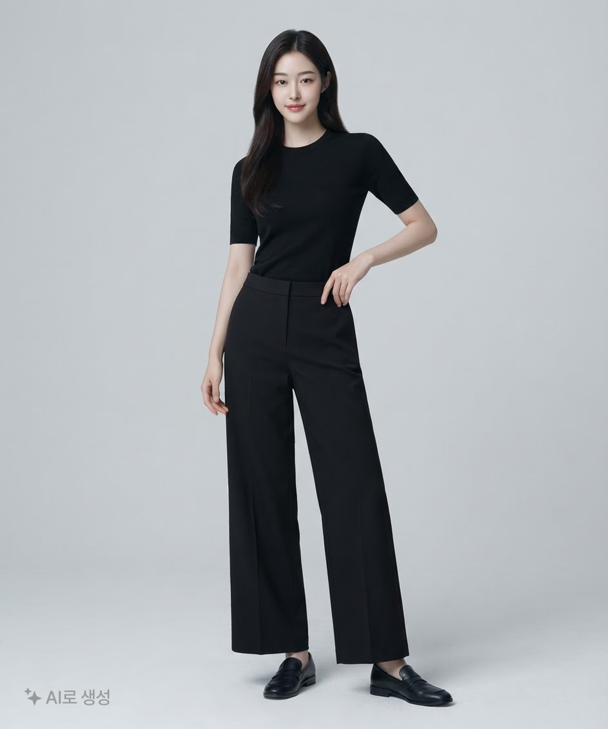 미쏘(MIXXO) 10부 와이드 밴딩 팬츠_MIWTWF410A L