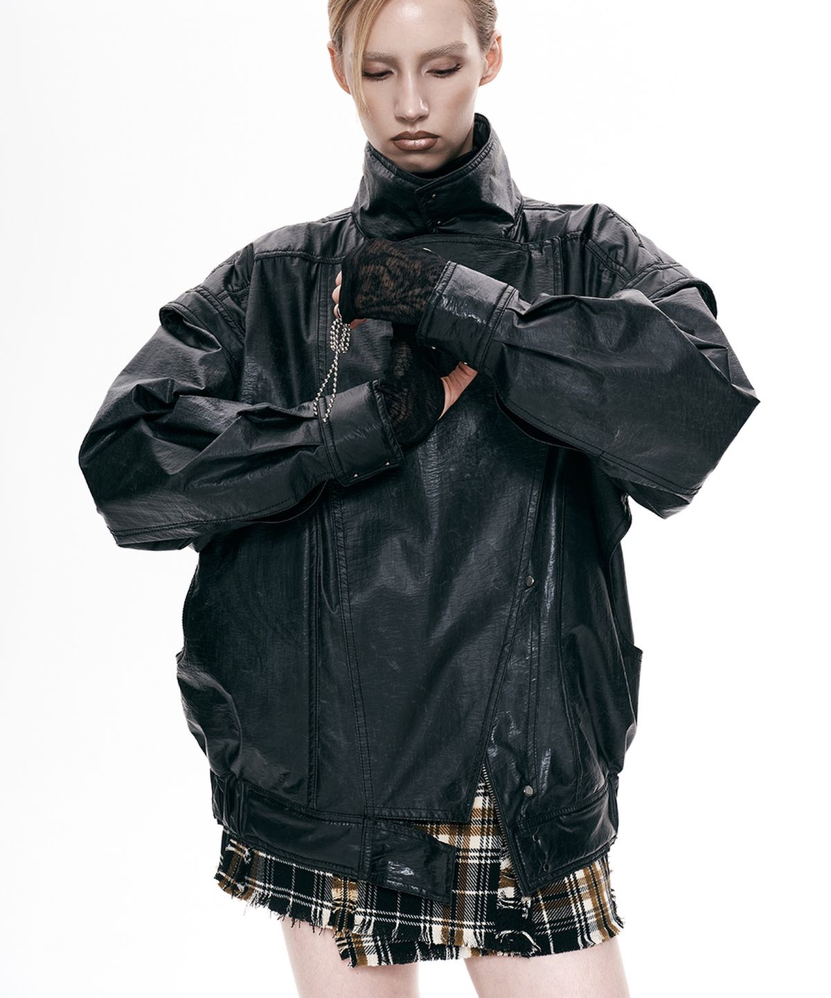 비건타이거(VEGAN TIGER) VINTAGE RIDER JACKET_BLACK