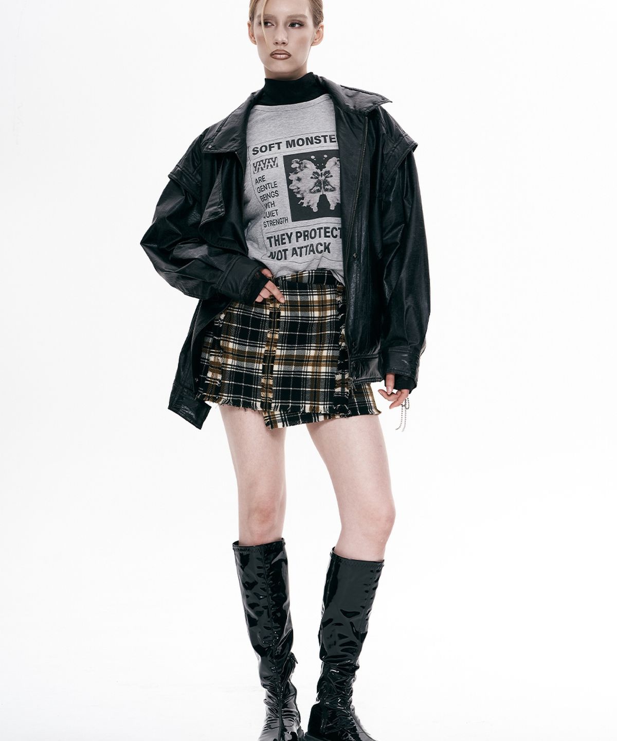 비건타이거(VEGAN TIGER) VINTAGE RIDER JACKET_BLACK