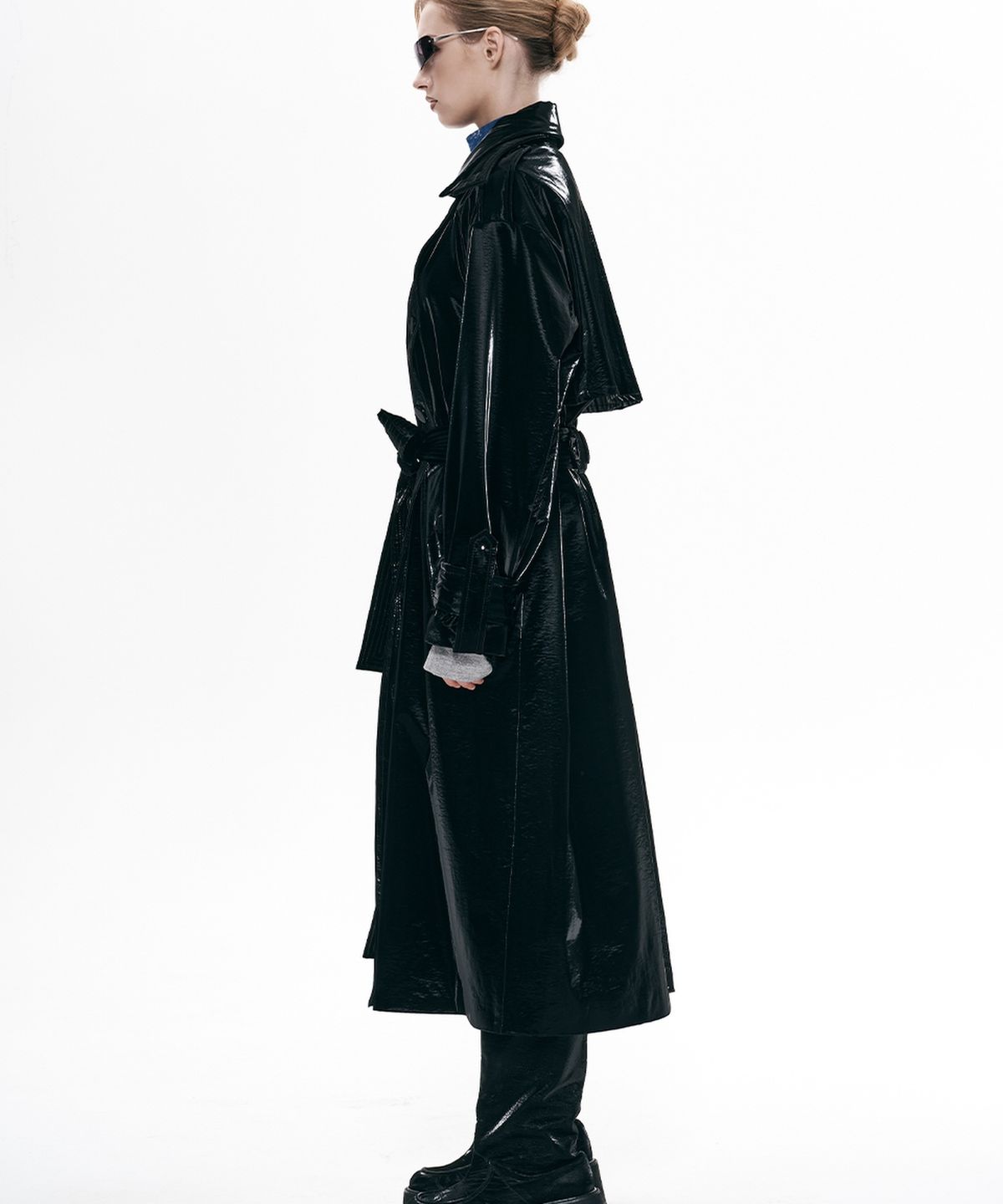 비건타이거(VEGAN TIGER) HANJI TRENCH COAT_BLACK