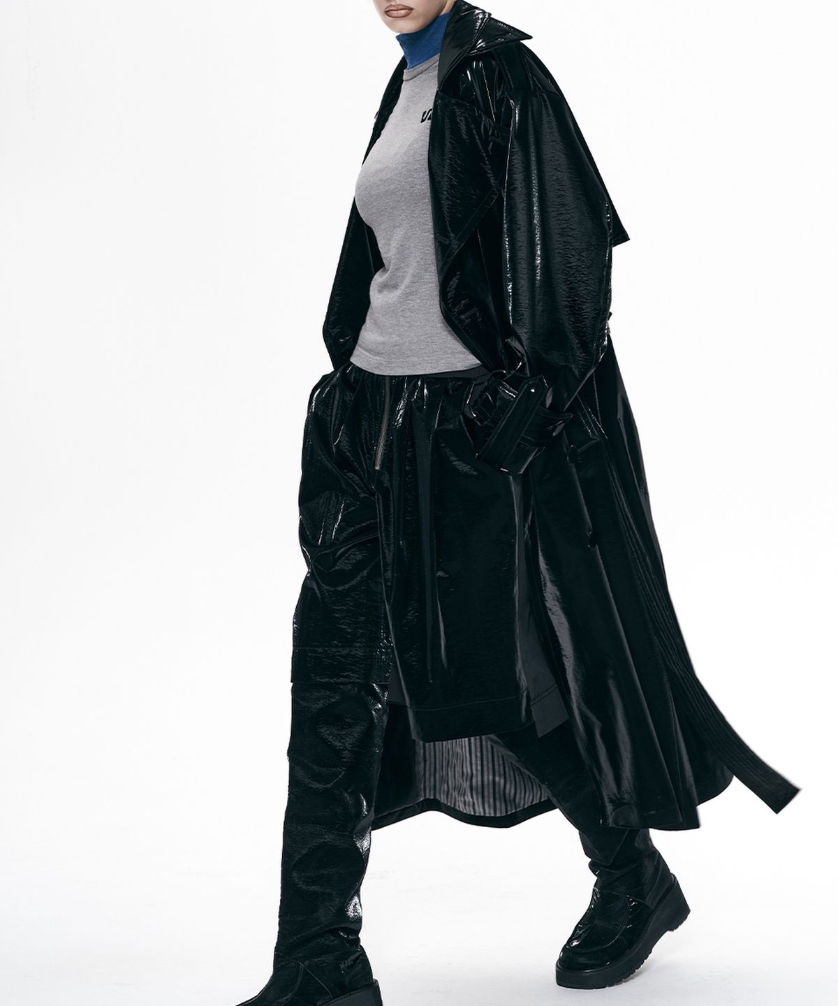 비건타이거(VEGAN TIGER) HANJI TRENCH COAT_BLACK