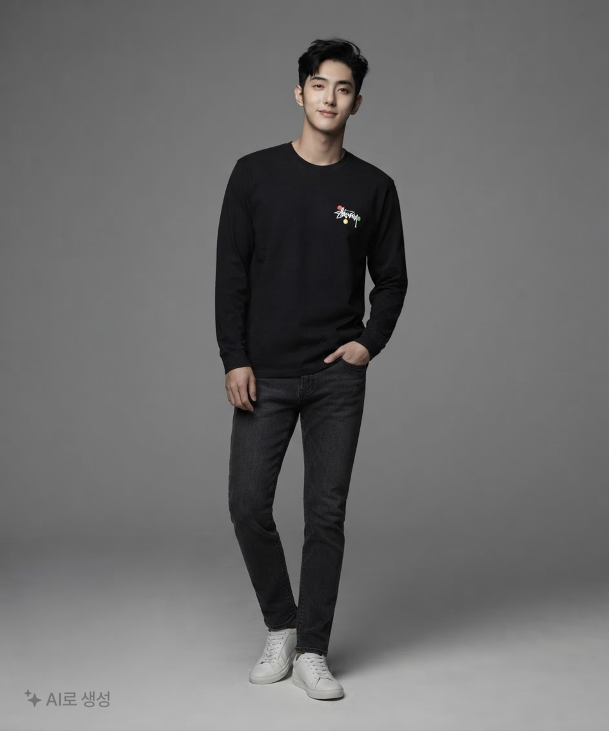 스투시(STUSSY) 긴소매 티셔츠 M