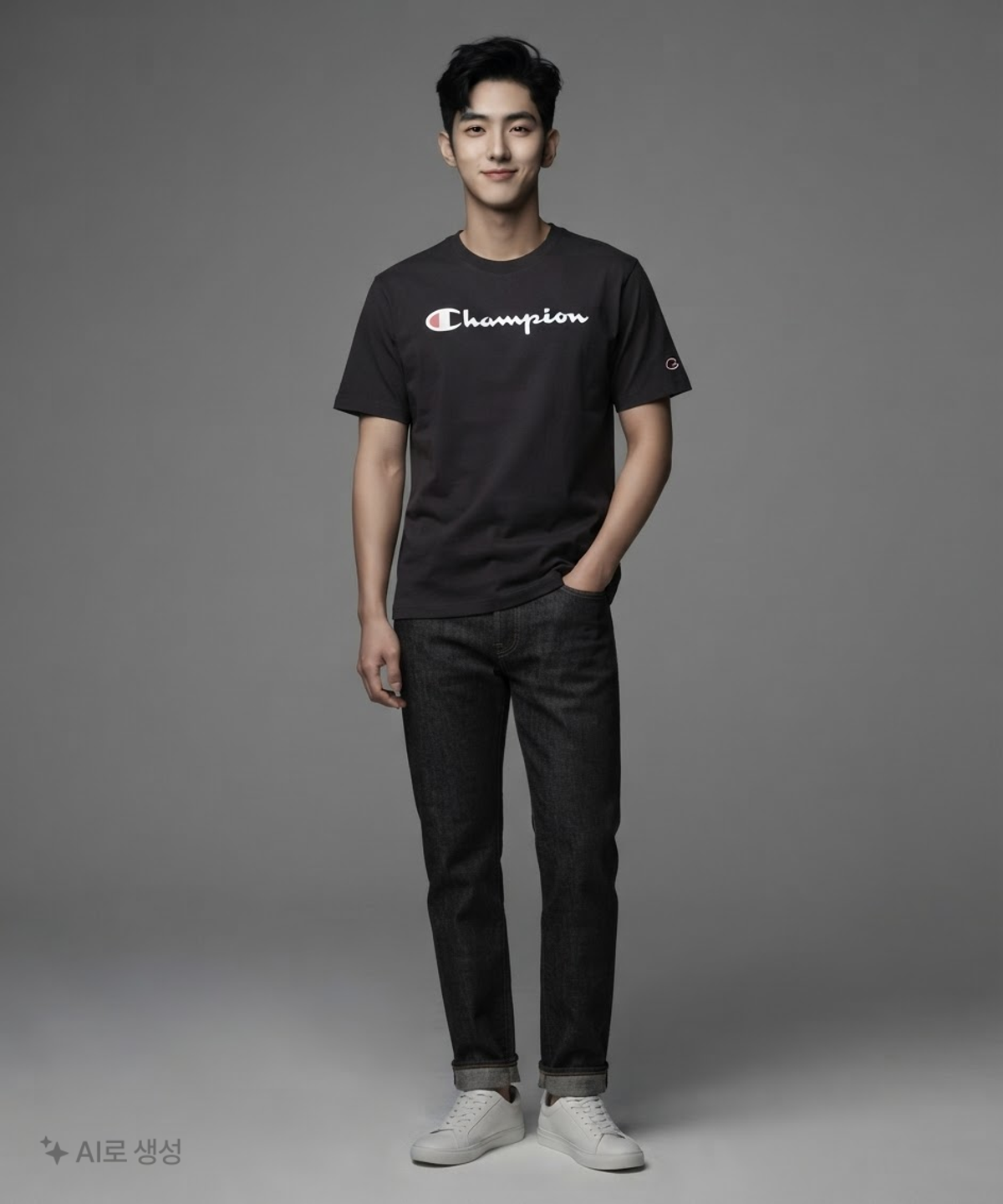 챔피온(CHAMPION) 반소매 티셔츠 M
