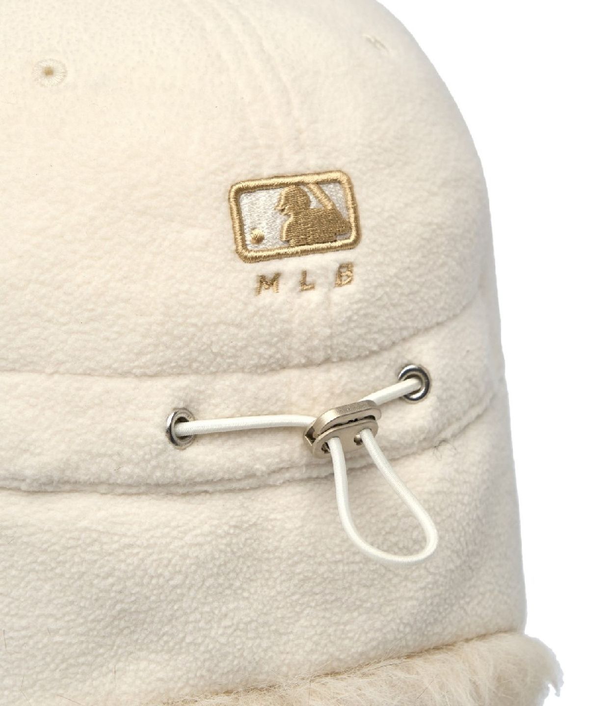엠엘비(MLB) 플리스 배색 트루퍼캡 LA (Cream)