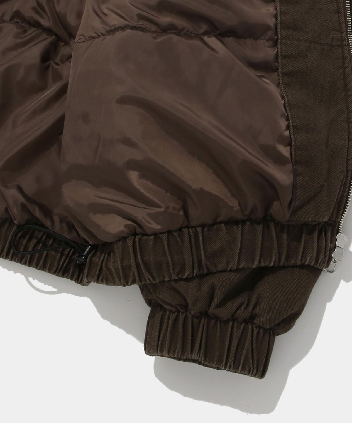 컬럼비아 유니버시티(COLUMBIA UNIVERSITY) STREET DENIM OVER PUFFER JACKET_BROWN