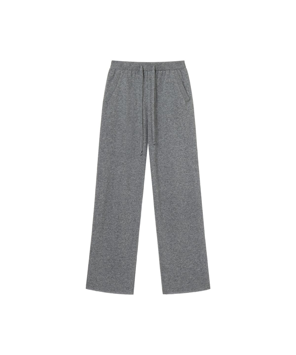 세비지(SAVAGE) Wool Knit String Pants - Grey