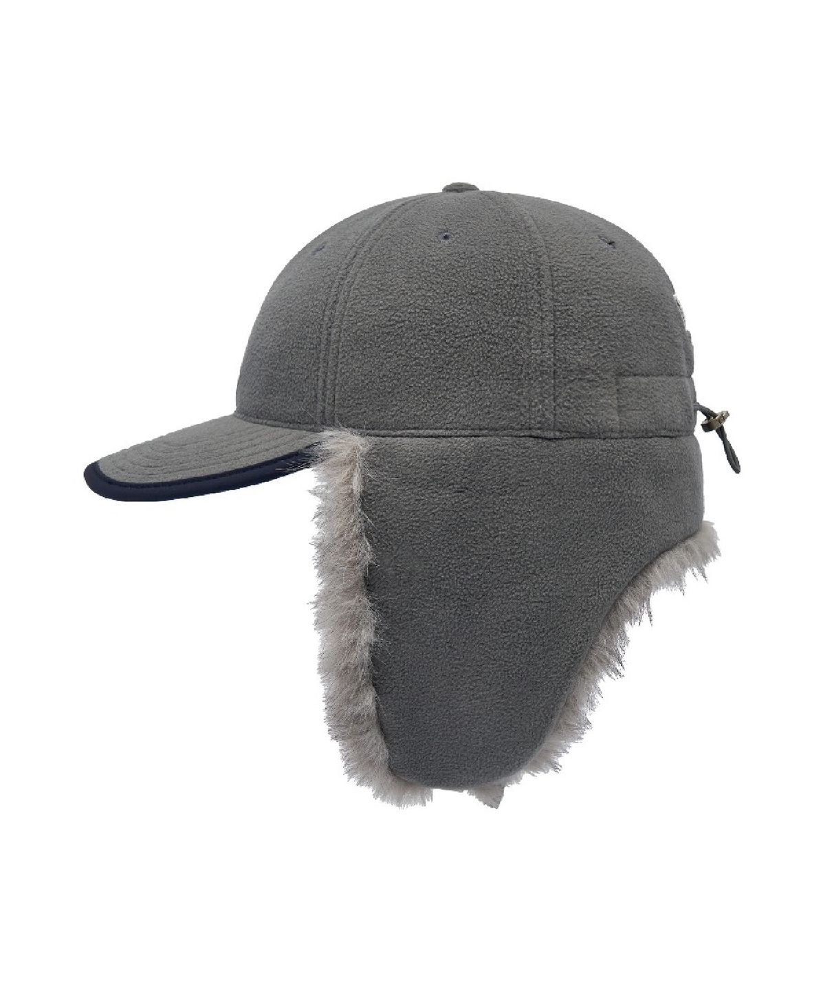 엠엘비(MLB) 플리스 배색 트루퍼캡 NY (Mg.Charcoal Gray)