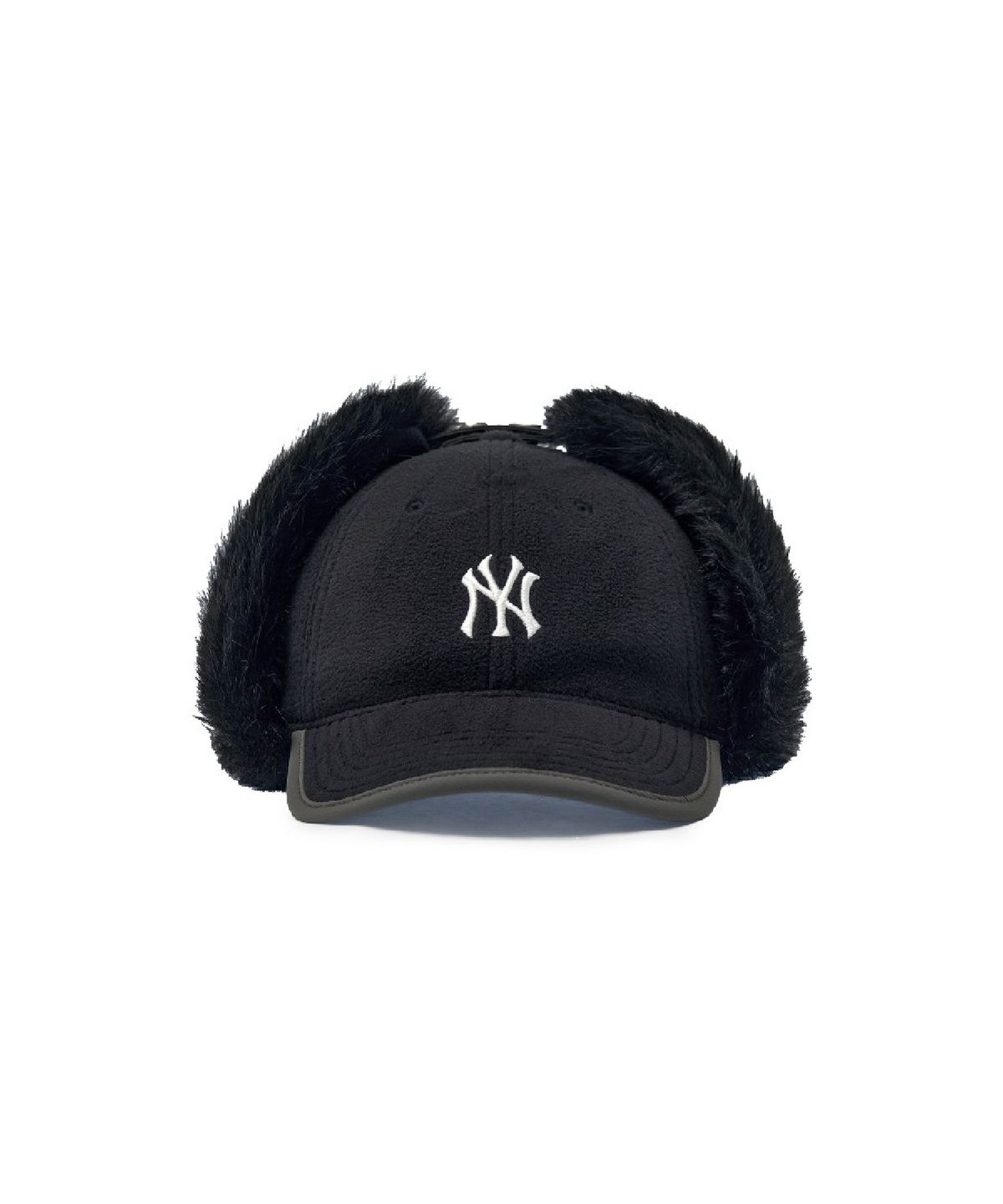 엠엘비(MLB) 플리스 배색 트루퍼캡 NY (Black)