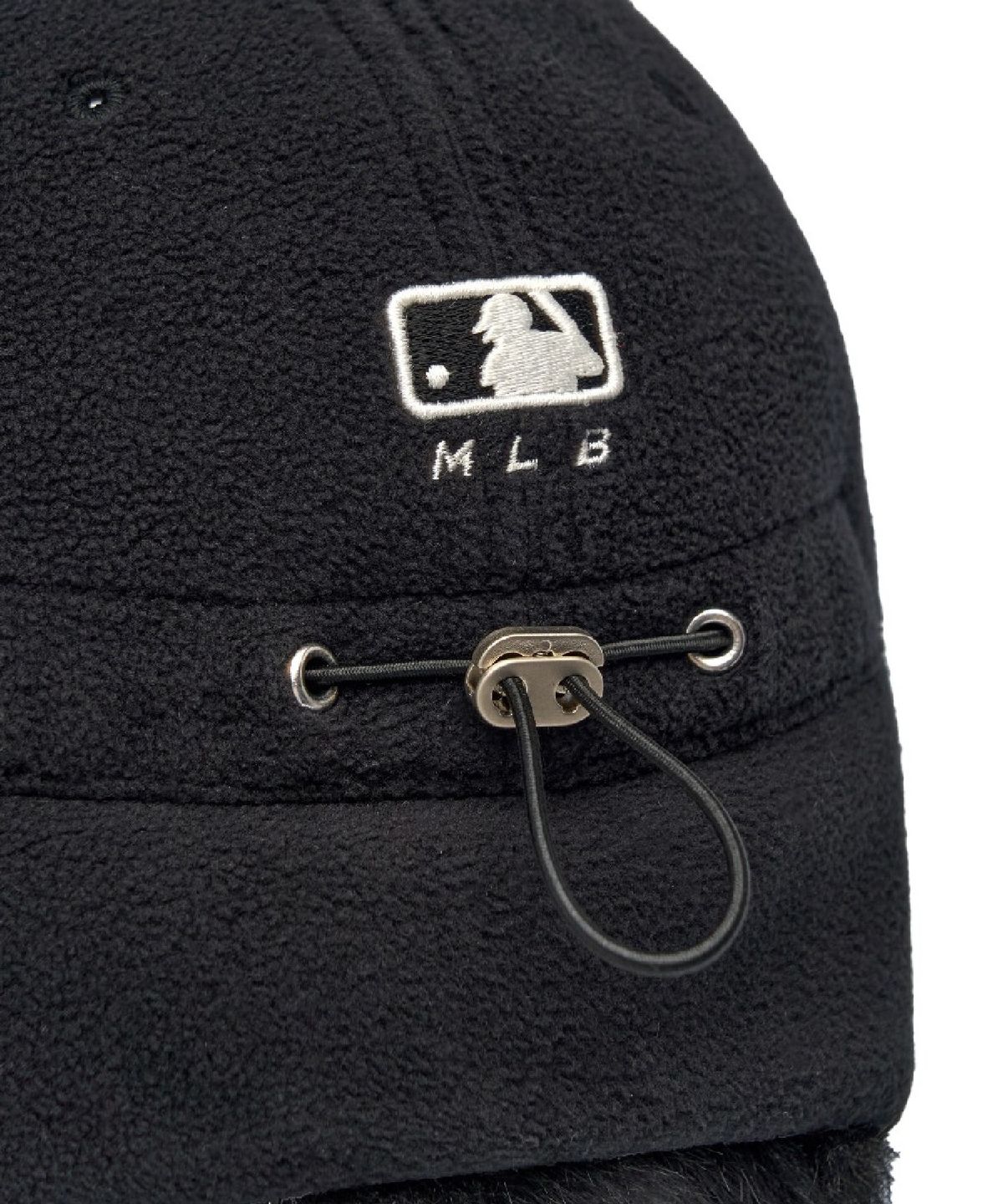 엠엘비(MLB) 플리스 배색 트루퍼캡 NY (Black)