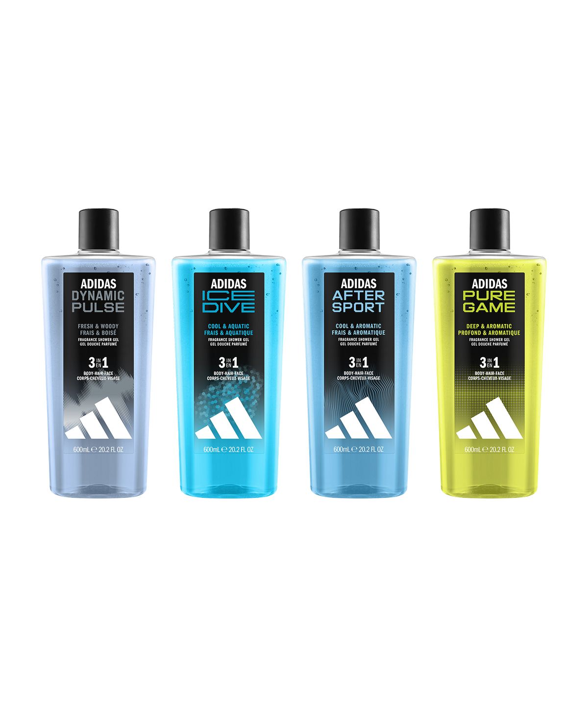 아디다스 향수(ADIDASFRAGRANCE) 3-IN-1 샤워젤 600ml (4종 택 1)