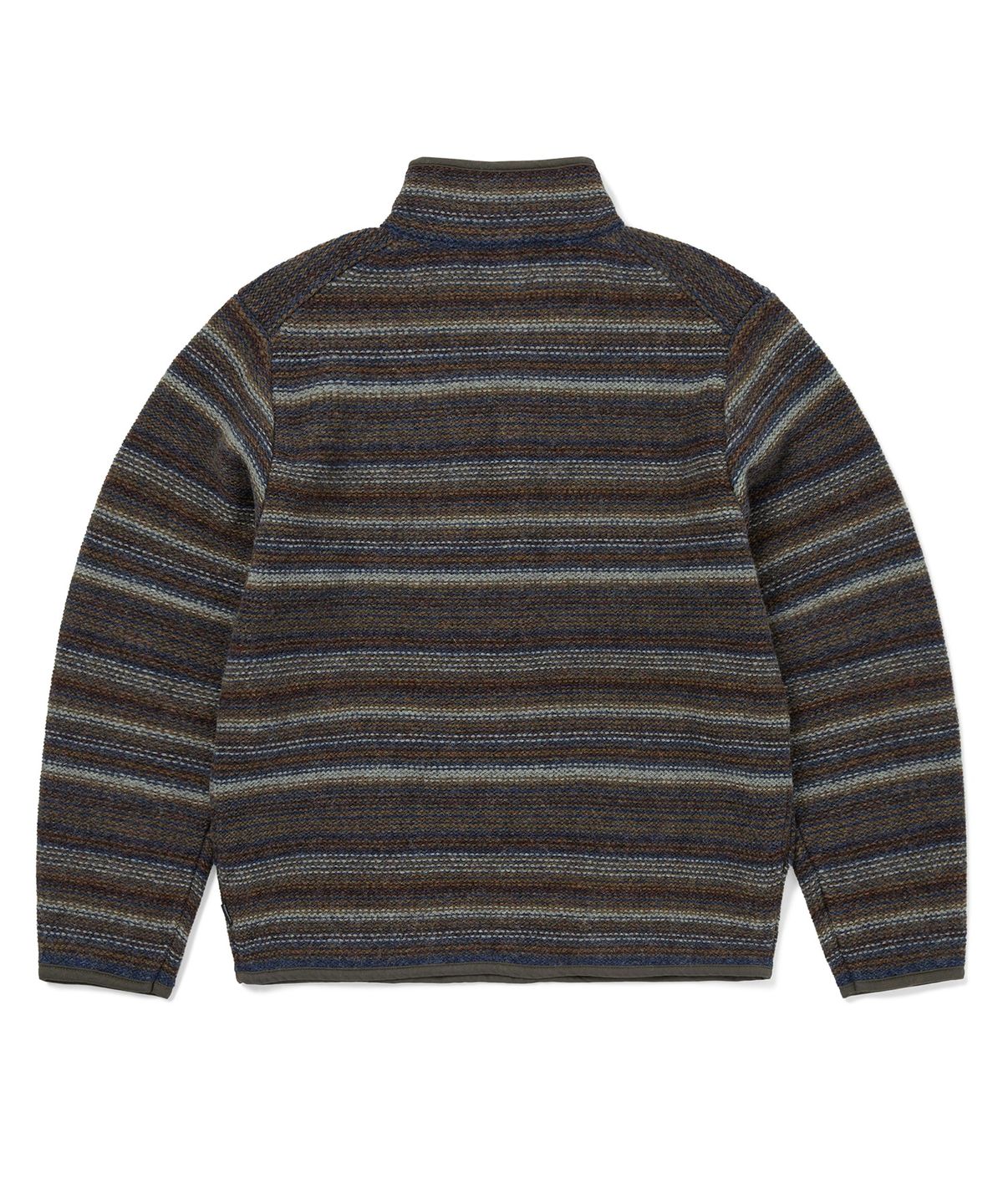 디스이즈네버댓(THISISNEVERTHAT) Striped Wool Knit Pullover Olive