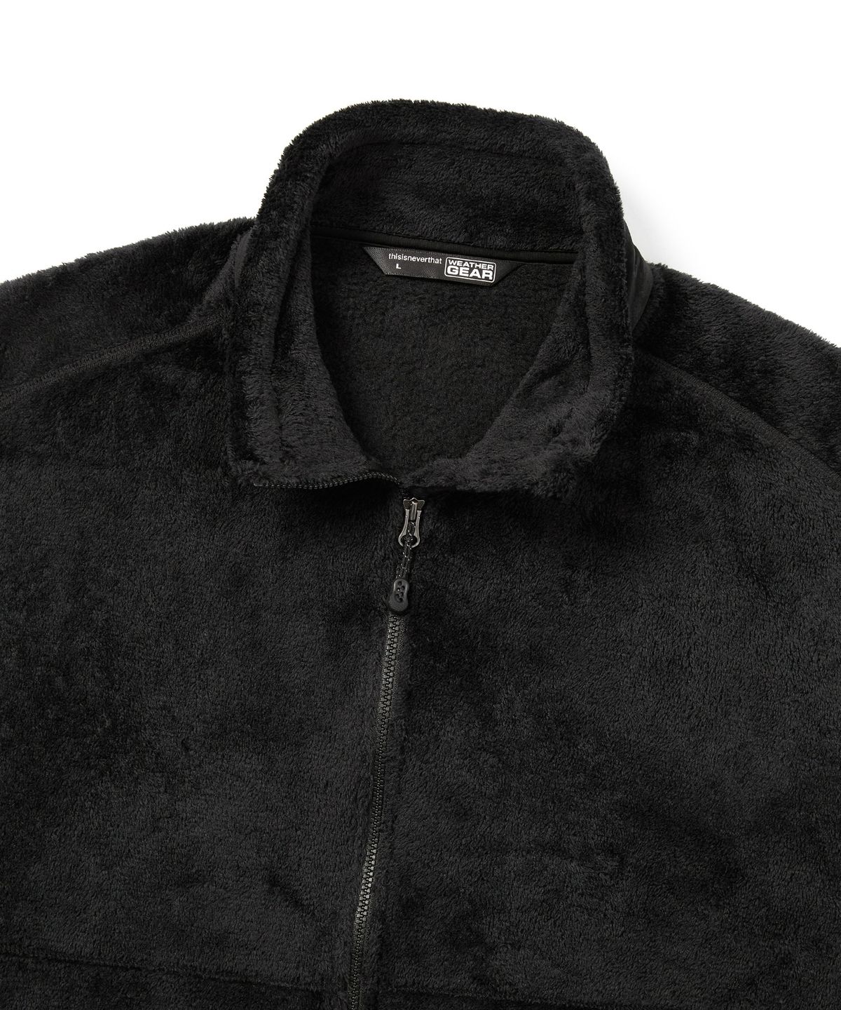 디스이즈네버댓(THISISNEVERTHAT) POLARTEC High Loft Fleece Jacket Black