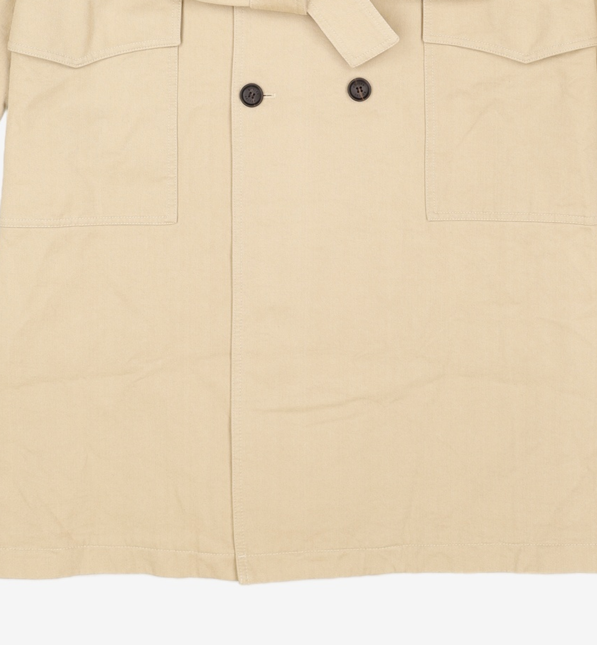 벨리에(BELIER) Oversized Trench Coat - Sand Beige  [오버사이즈 트렌치 코트 - 샌드 베이지] M