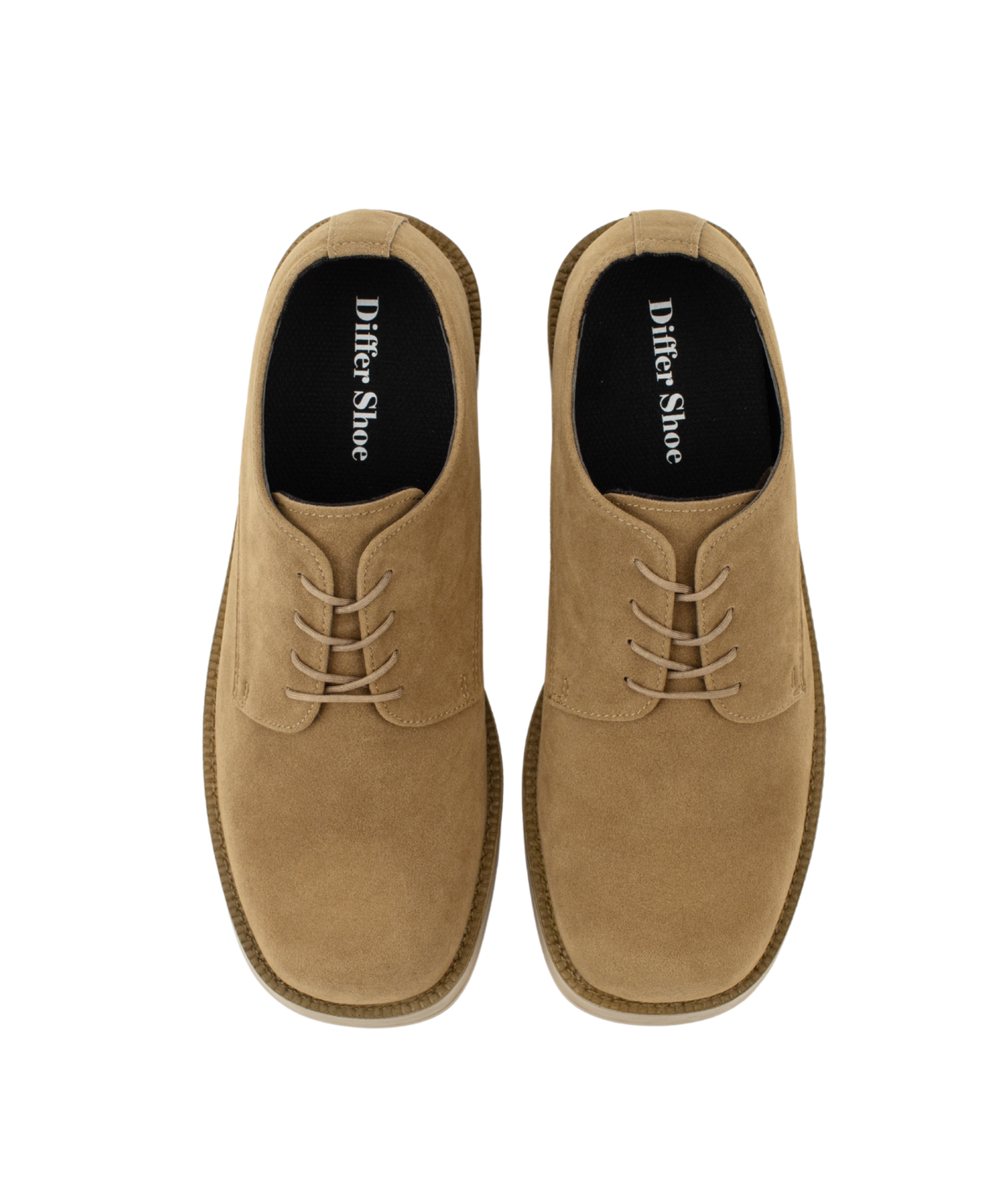 디퍼슈(DIFFERSHOE) 701 샤프 더비슈즈 7CM [스웨이드 카키]