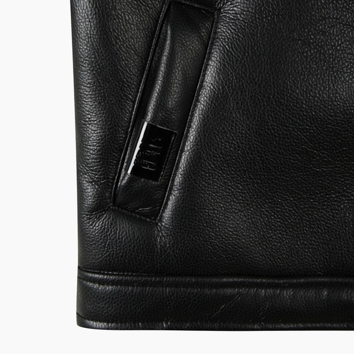 베네통키즈(BENETTONKIDS) 무스탕 라이더 자켓_QACT02661BK