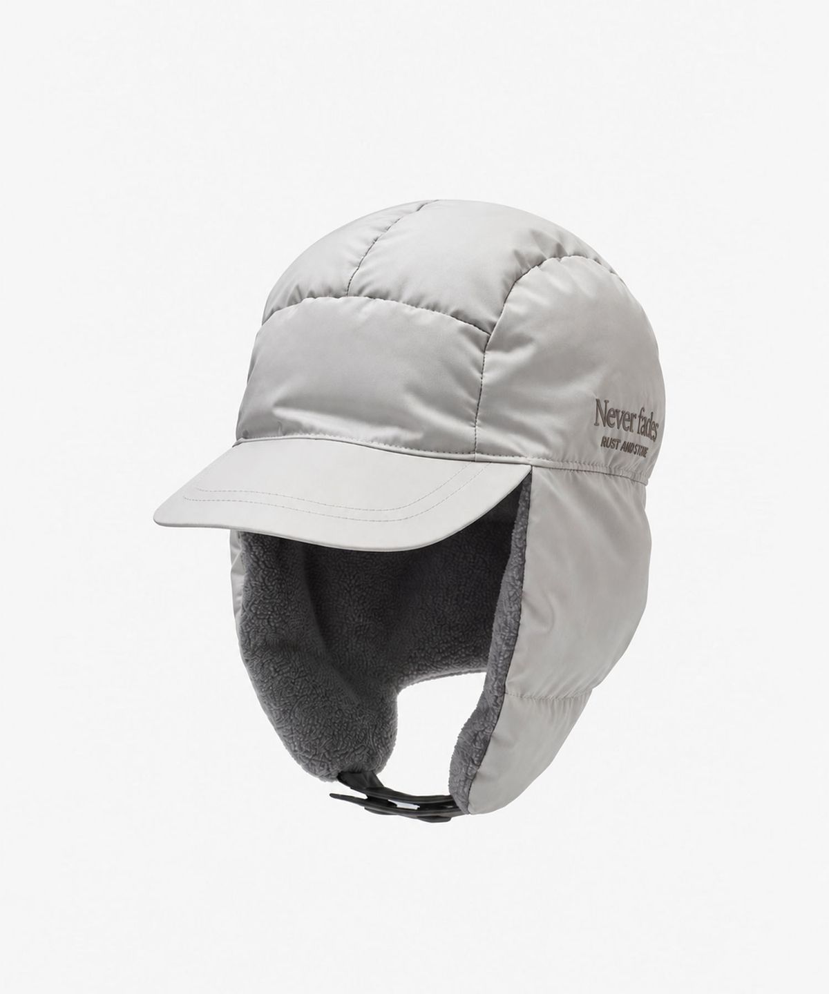 러스트앤스톤(RUSTANDSTONE) 패딩 이어플랩 햇 그레이 Padding Earflap Hat Gray