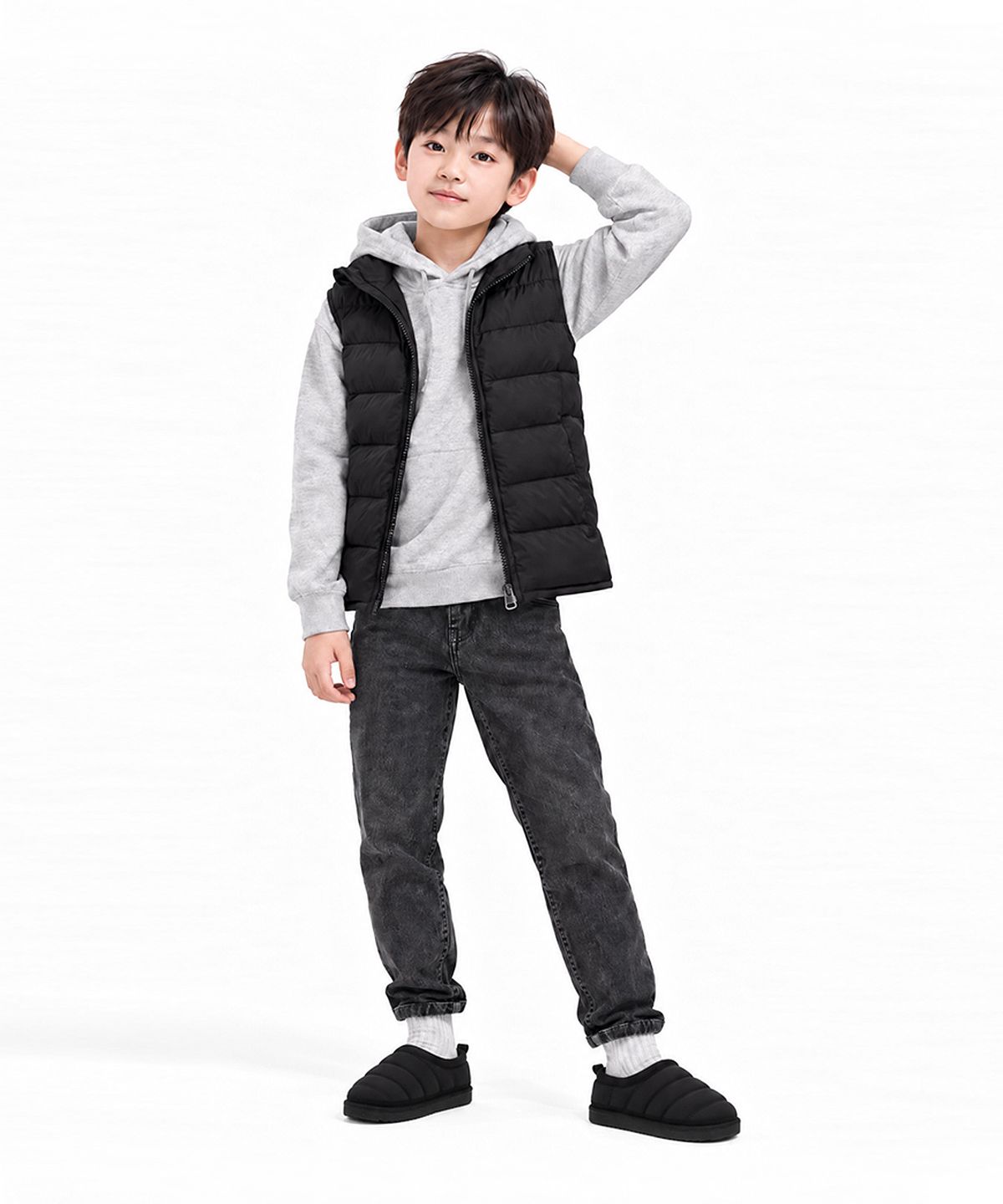 갭 키즈(GAP KIDS) 햅번 키즈 방한화 블랙