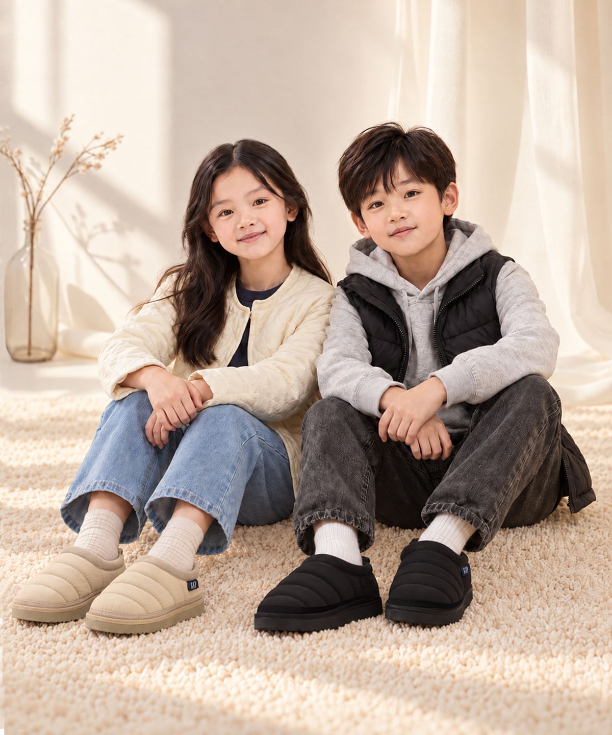 갭 키즈(GAP KIDS) 햅번 키즈 방한화 베이지