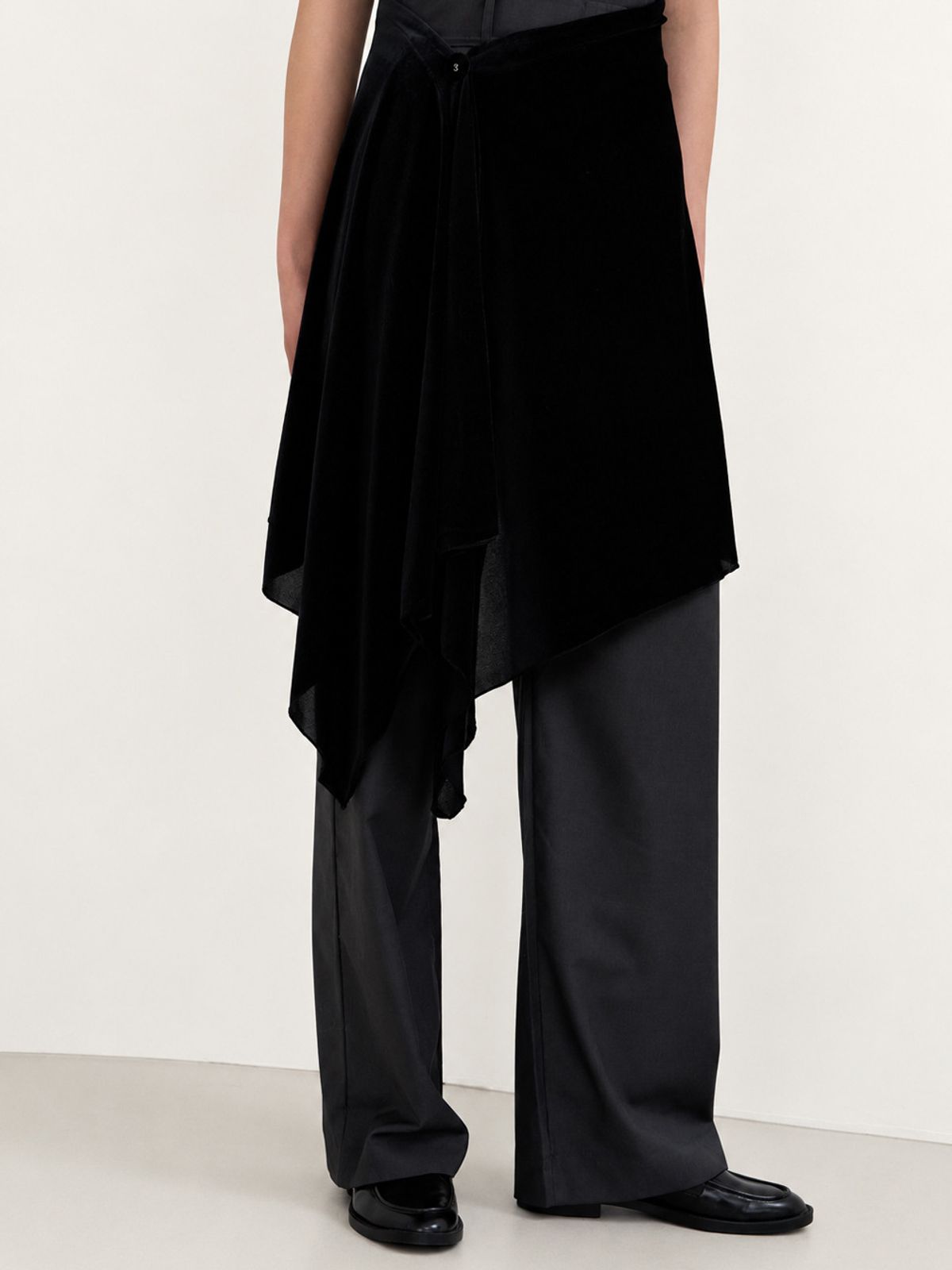 메르헨(MERCHEN) Velvet multi-way wrap skirt_2color (머플러,숄 가능)