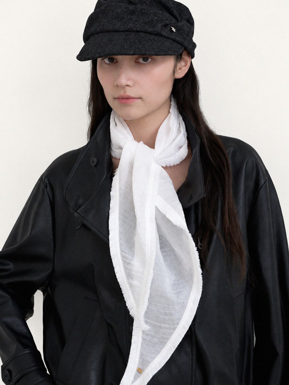 메르헨(MERCHEN) Fringe scarf_3color