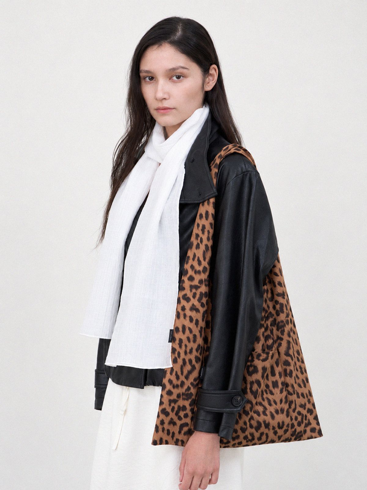 메르헨(MERCHEN) Leopard daily shoulder bag_2color