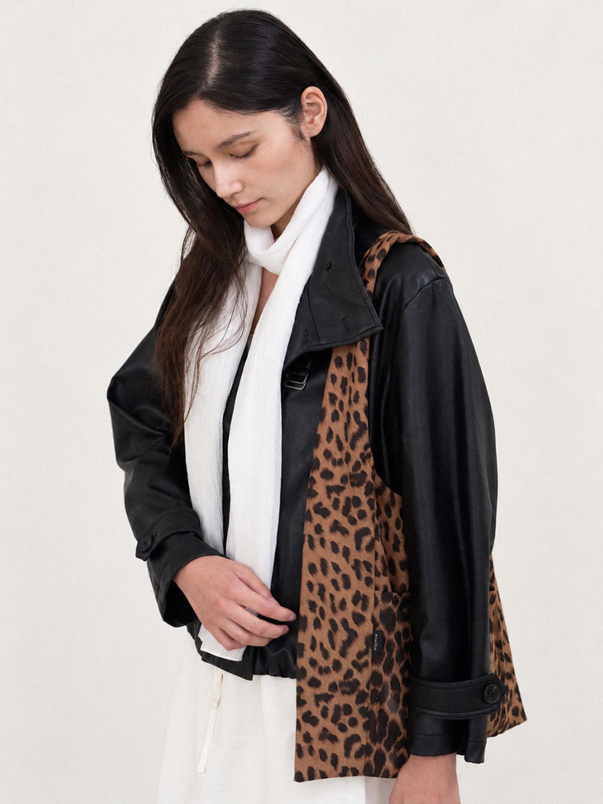 메르헨(MERCHEN) Leopard daily shoulder bag_2color