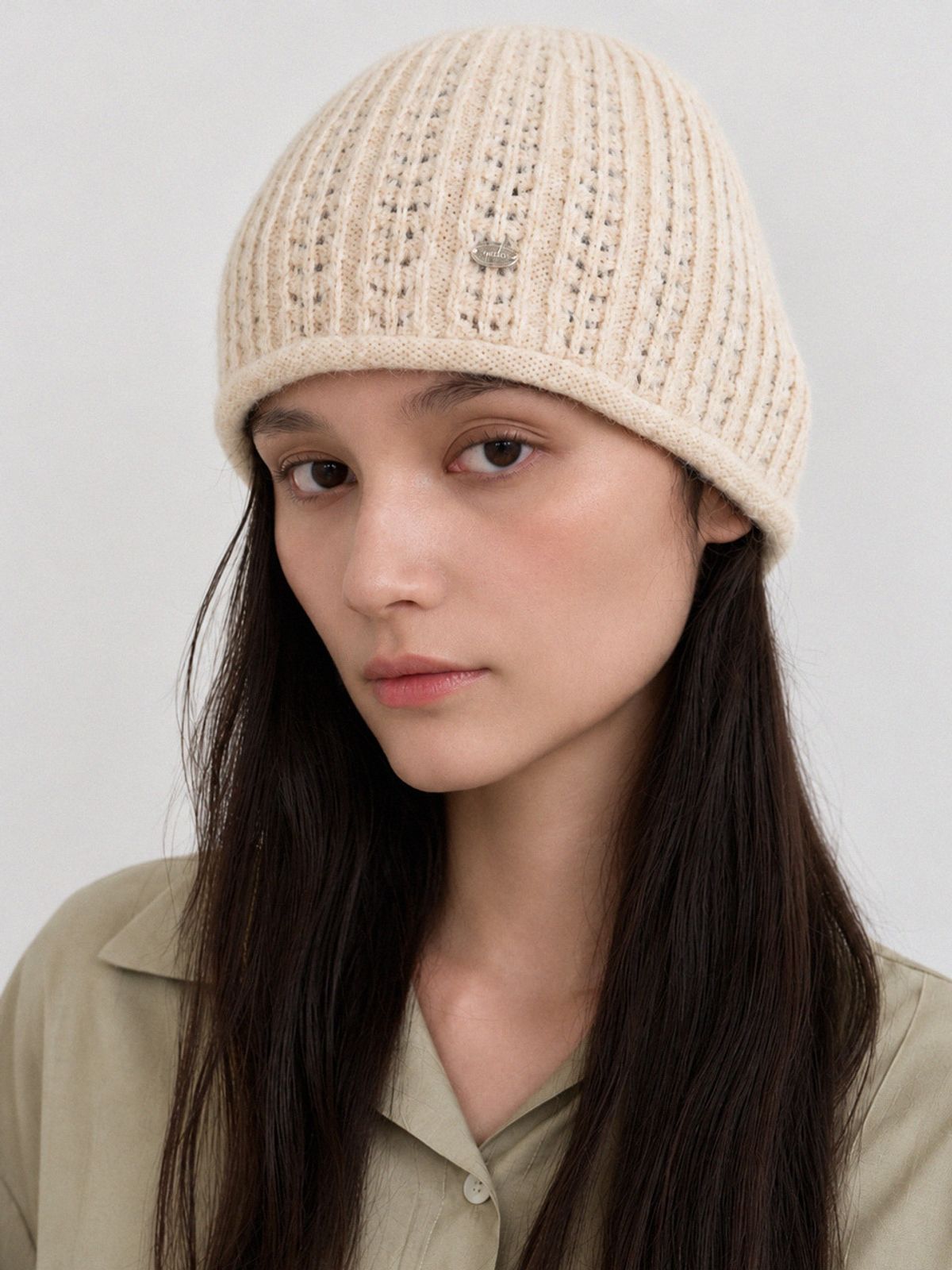 메르헨(MERCHEN) Nep knit beanie_4Color