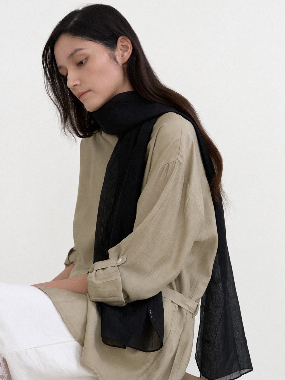 메르헨(MERCHEN) Sheer long muffler_3color