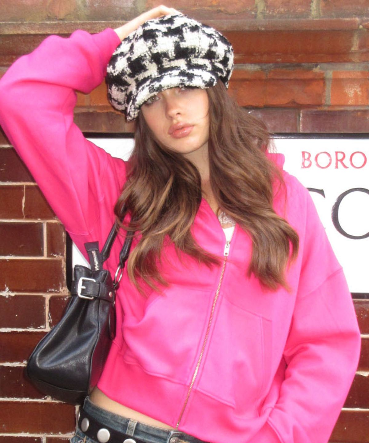 디망쉬(dimanche) Newsboy Cap (houndstooth)