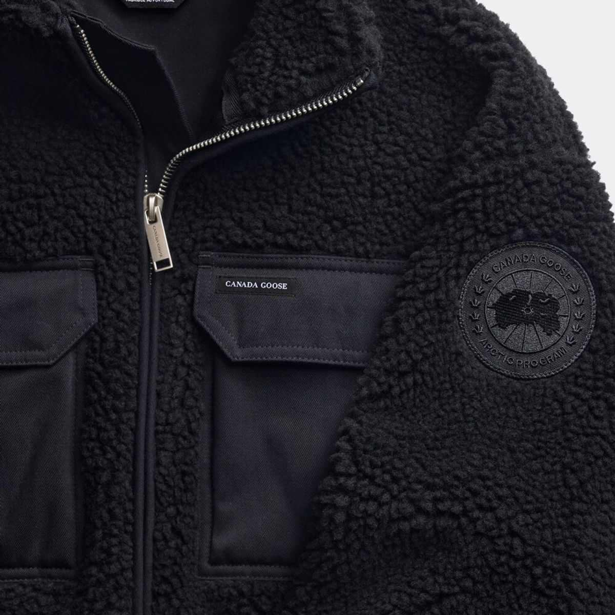 캐나다구스(CANADAGOOSE) 남성 헤리어 플리스 자켓(Black)_Q266AMJT01BKN