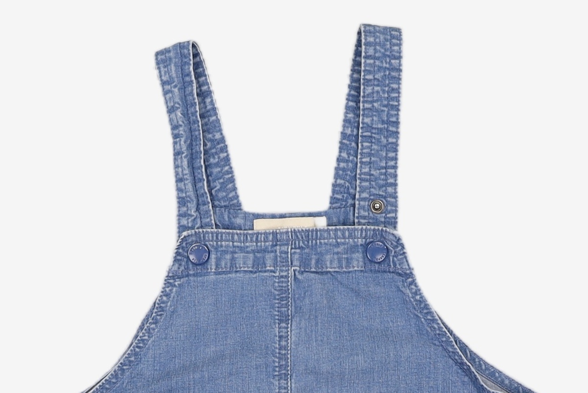 빈폴키즈(BEANPOLE KIDS) 블루 데님 오버롤 원피스 (BI2271G02P) 130