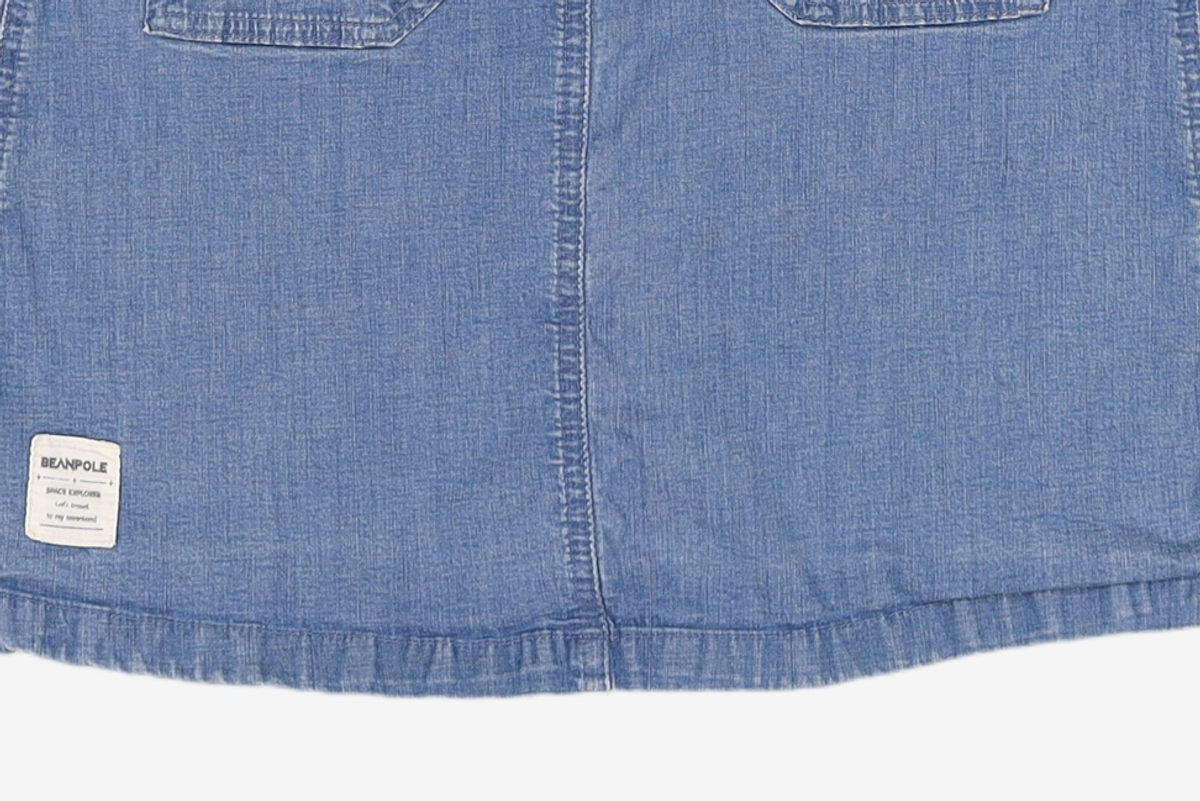 빈폴키즈(BEANPOLE KIDS) 블루 데님 오버롤 원피스 (BI2271G02P) 130