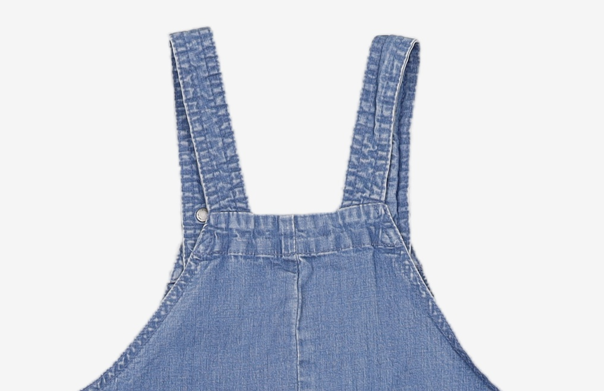 빈폴키즈(BEANPOLE KIDS) 블루 데님 오버롤 원피스 (BI2271G02P) 130