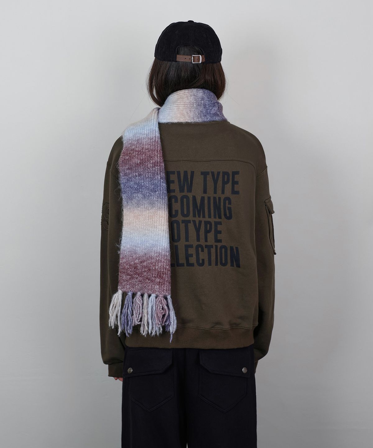 로타입(ROUGHTYPE) Brushed Pocket Zip-up - Khaki
