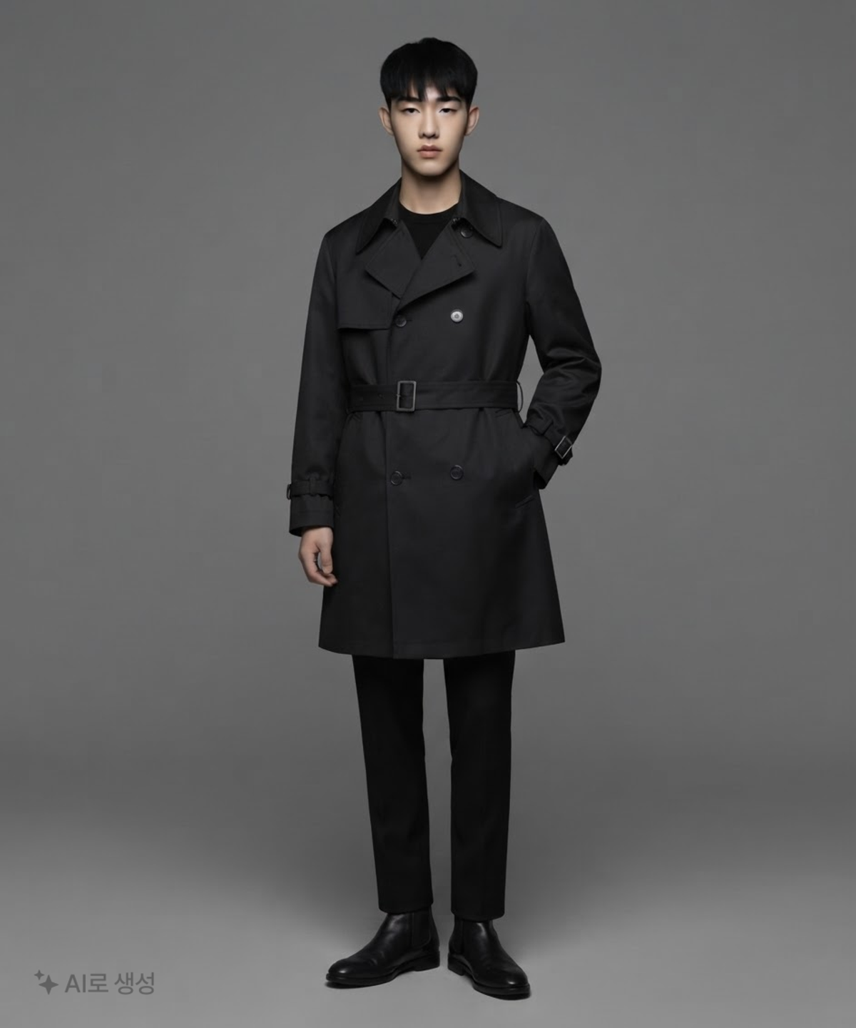 무신사 스탠다드(MUSINSA STANDARD) 울 블렌드 오버사이즈 트렌치 코트 M