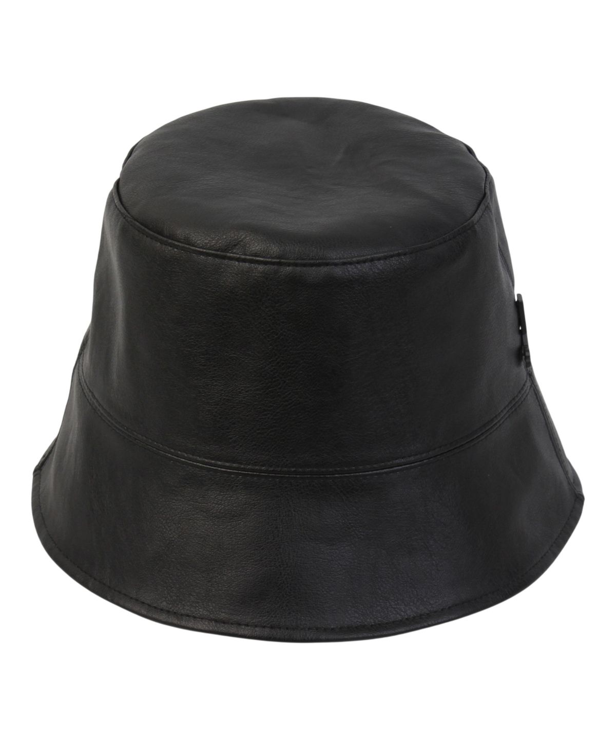 유니버셜 케미스트리(UNIVERSAL CHEMISTRY) Leather Black Drop Bucket Hat 버킷햇
