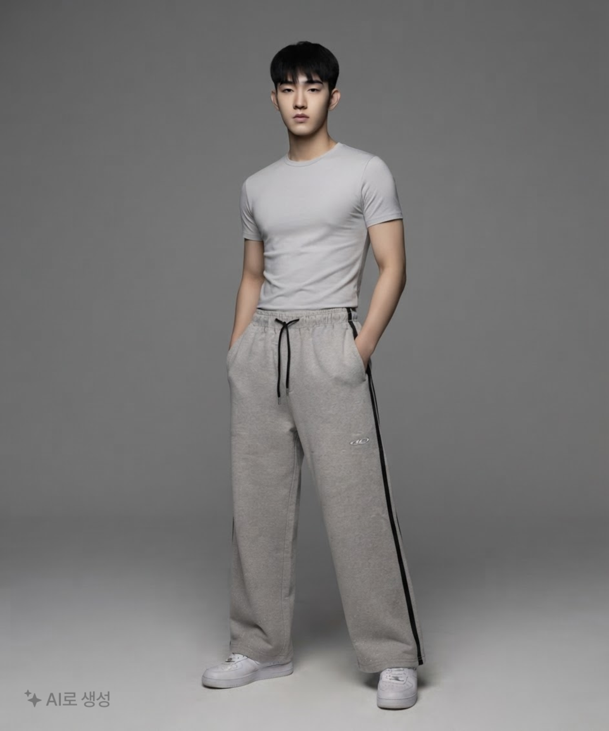 본투윈(BORN TO WIN) CHROME B LOGO TRACK LINE WIDE PANTS 2