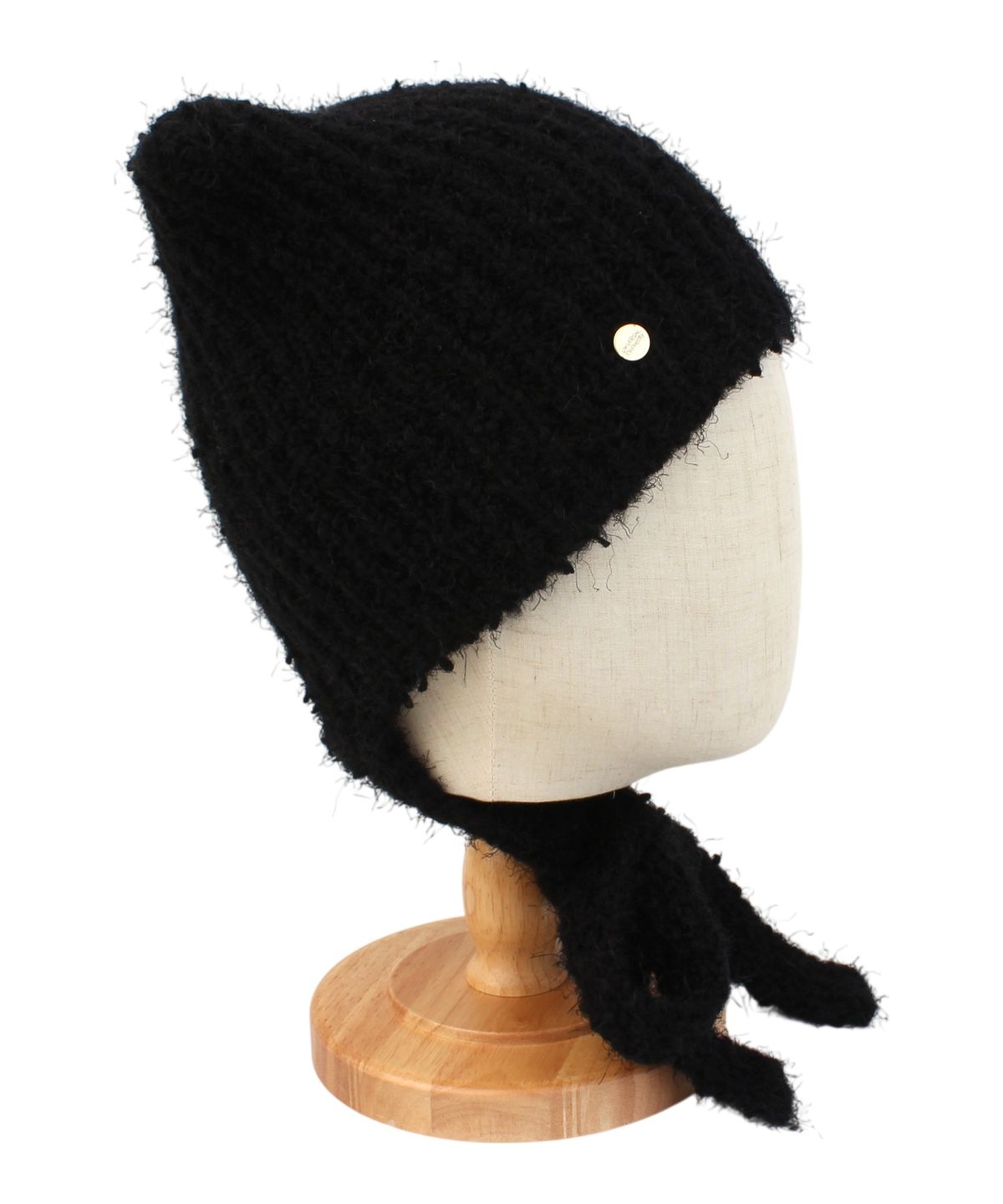 유니버셜 케미스트리(UNIVERSAL CHEMISTRY) Cat Wool Logo Black Bonnet Hat 고양이모자