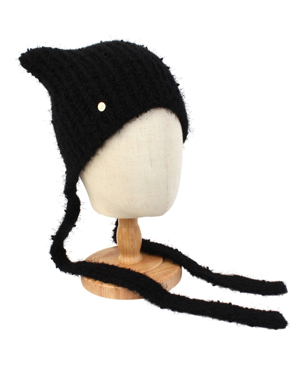 유니버셜 케미스트리(UNIVERSAL CHEMISTRY) Cat Wool Logo Black Bonnet Hat 고양이모자