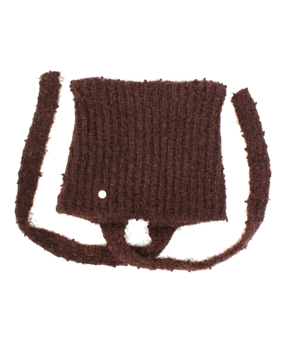 유니버셜 케미스트리(UNIVERSAL CHEMISTRY) Cat Wool Logo Brown Bonnet Hat 고양이모자