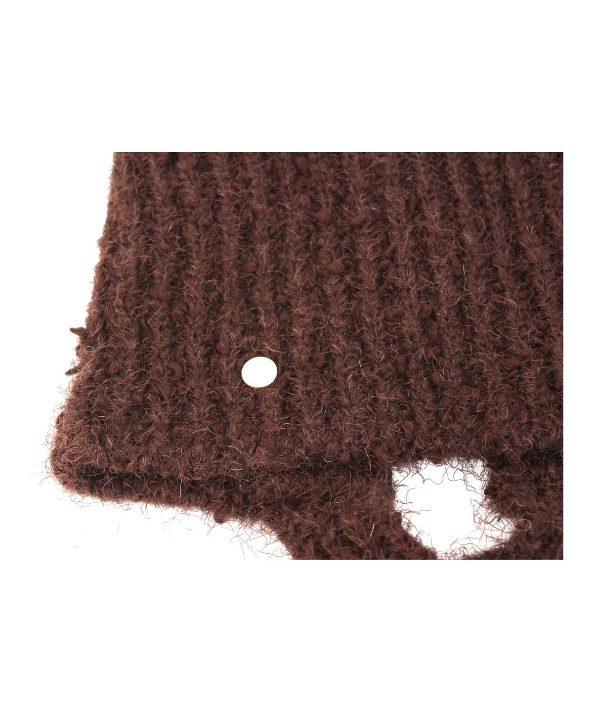 유니버셜 케미스트리(UNIVERSAL CHEMISTRY) Cat Wool Logo Brown Bonnet Hat 고양이모자