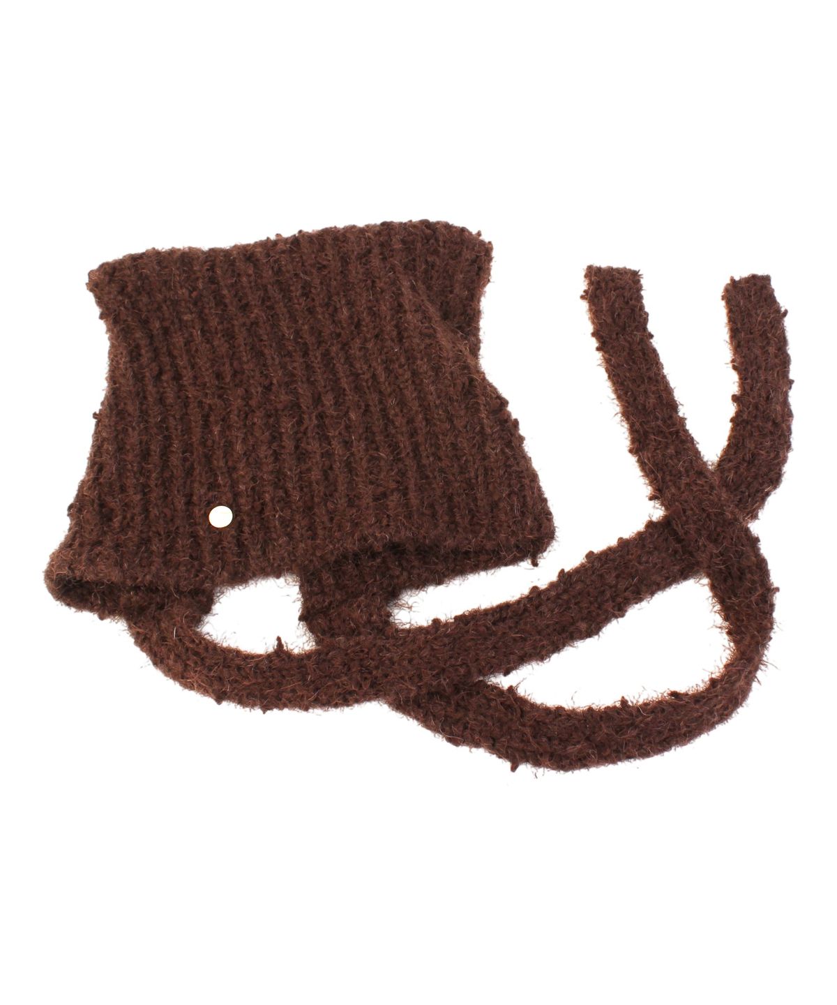 유니버셜 케미스트리(UNIVERSAL CHEMISTRY) Cat Wool Logo Brown Bonnet Hat 고양이모자