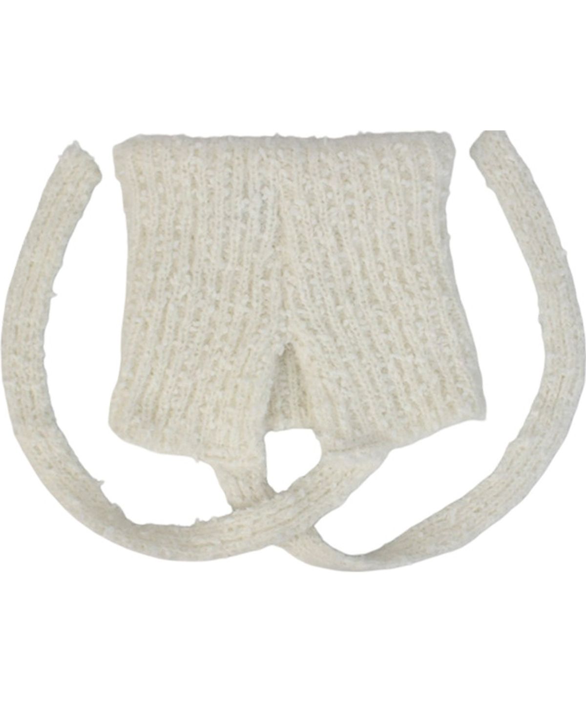 유니버셜 케미스트리(UNIVERSAL CHEMISTRY) Cat Wool Logo Ivory Bonnet Hat 고양이모자