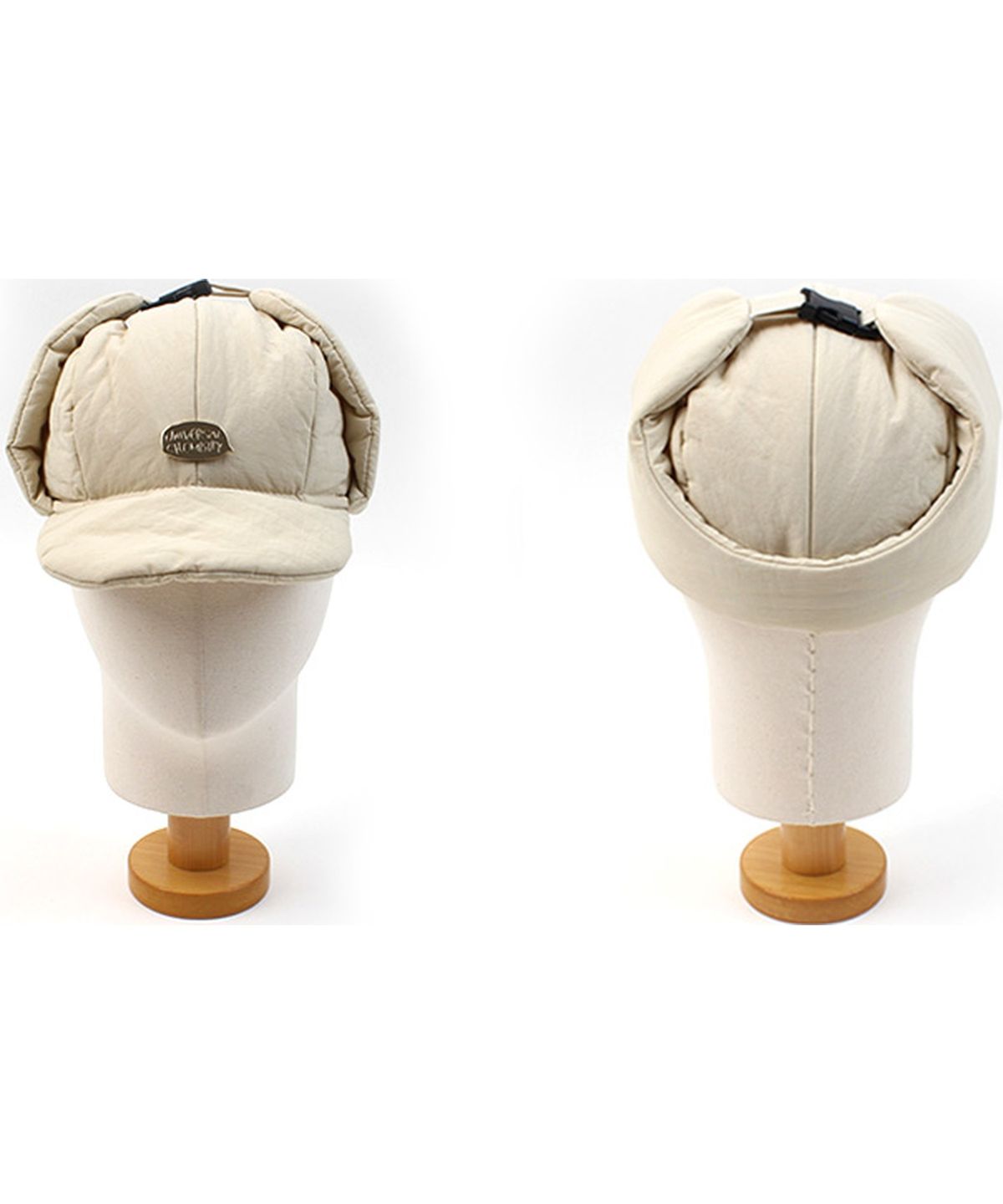 유니버셜 케미스트리(UNIVERSAL CHEMISTRY) Bubble Padding Beige Trooper Hat 귀달이모자