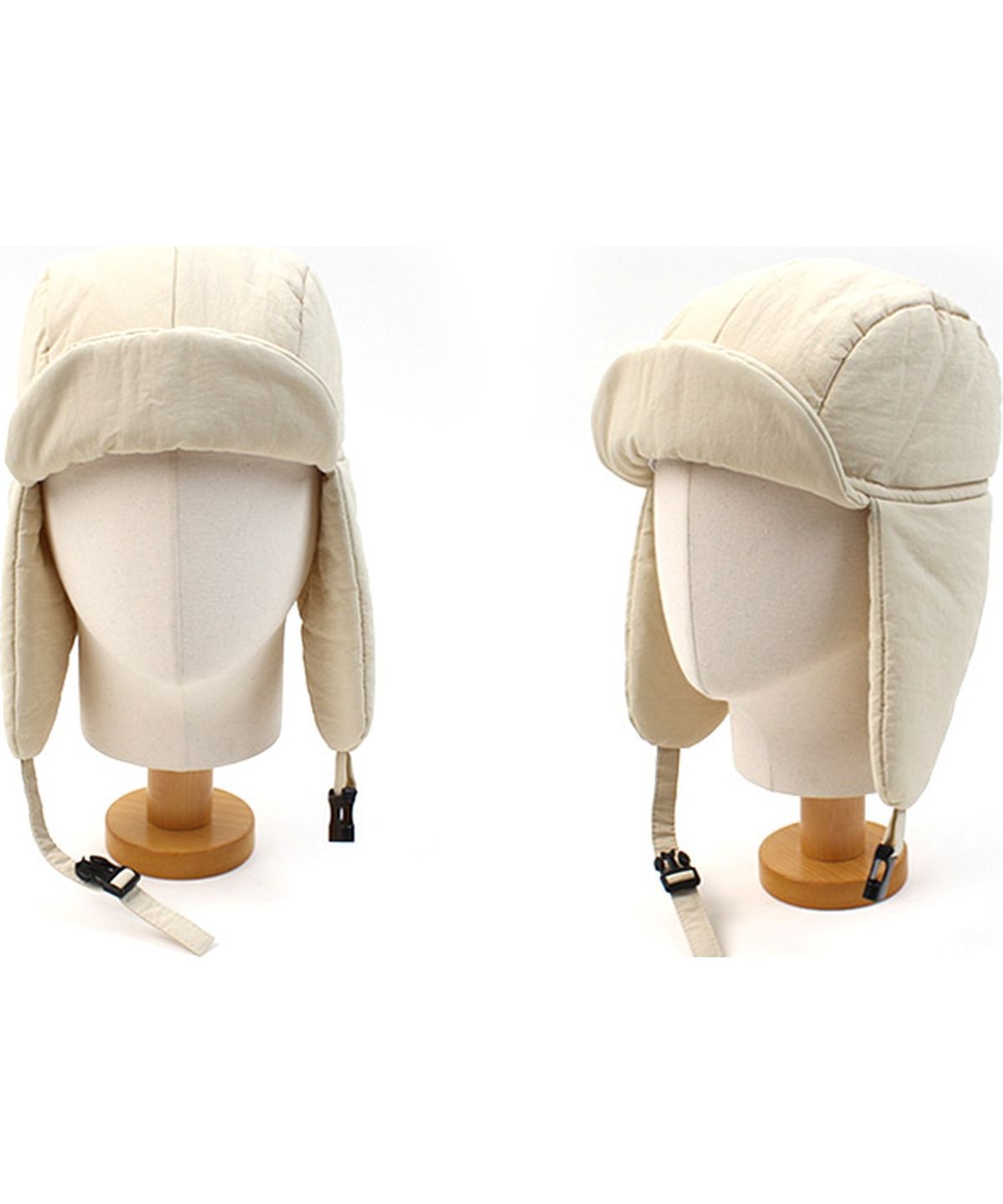 유니버셜 케미스트리(UNIVERSAL CHEMISTRY) Bubble Padding Beige Trooper Hat 귀달이모자