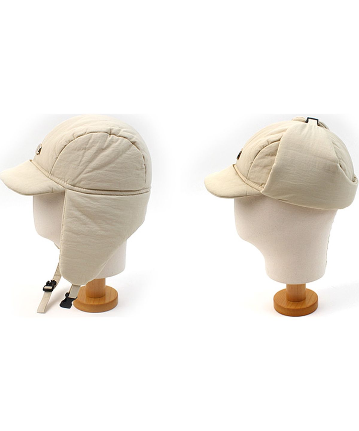 유니버셜 케미스트리(UNIVERSAL CHEMISTRY) Bubble Padding Beige Trooper Hat 귀달이모자